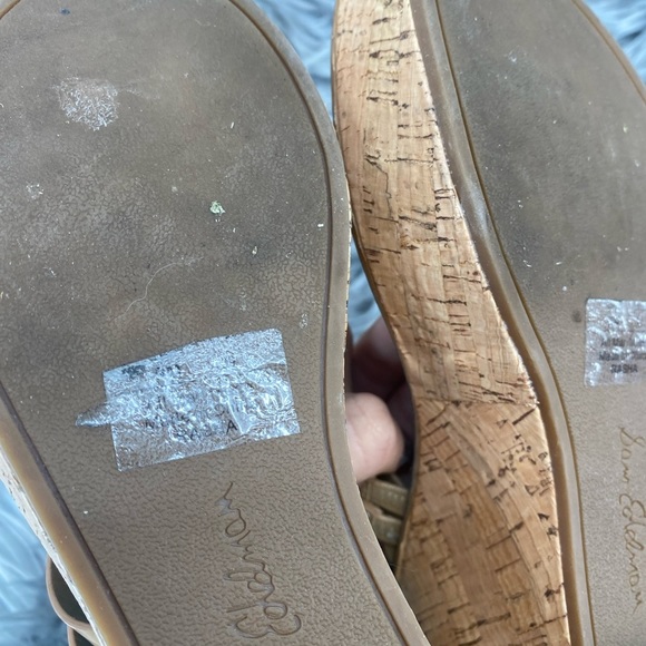 Sam Edelman Women's Size 9 Rasha Wedge Sandal Platform Strappy Tan Beige - Picture 6 of 10